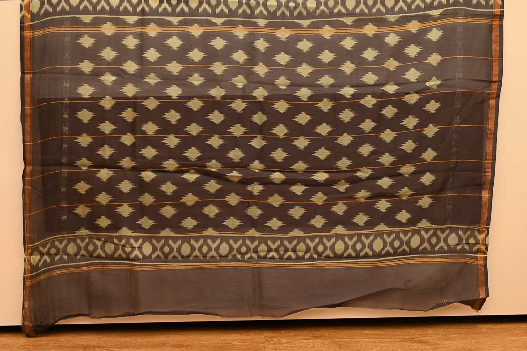 Forest Green Chanderi Cotton Saree