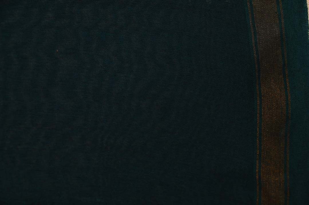 Teal Green Chanderi Cotton Saree