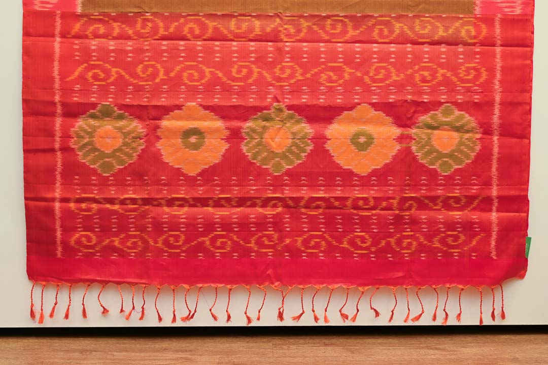 Mud Brown Kanchipuram Silk Saree