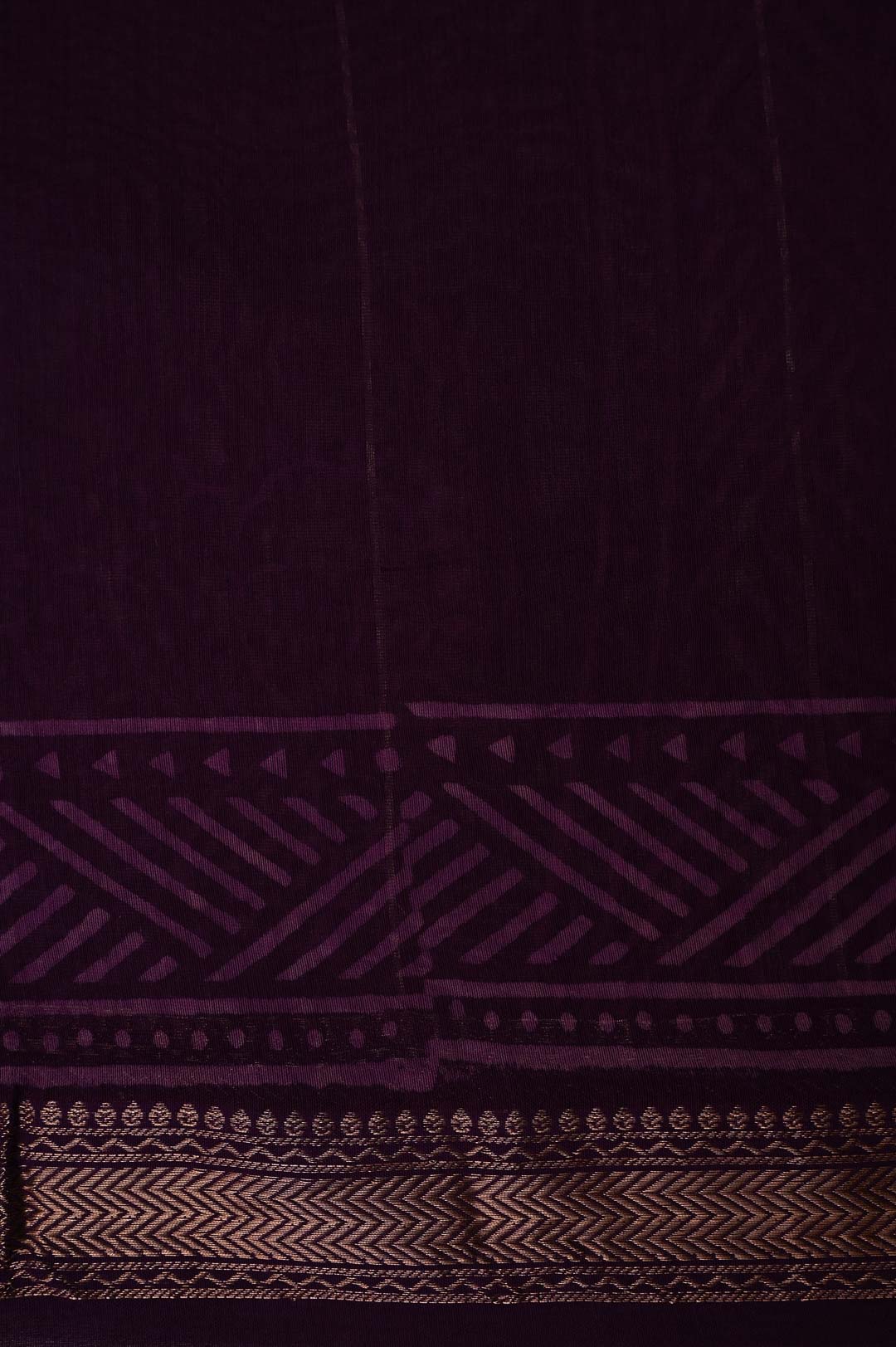 Plum Wine Maheshwari Art Silk Saree