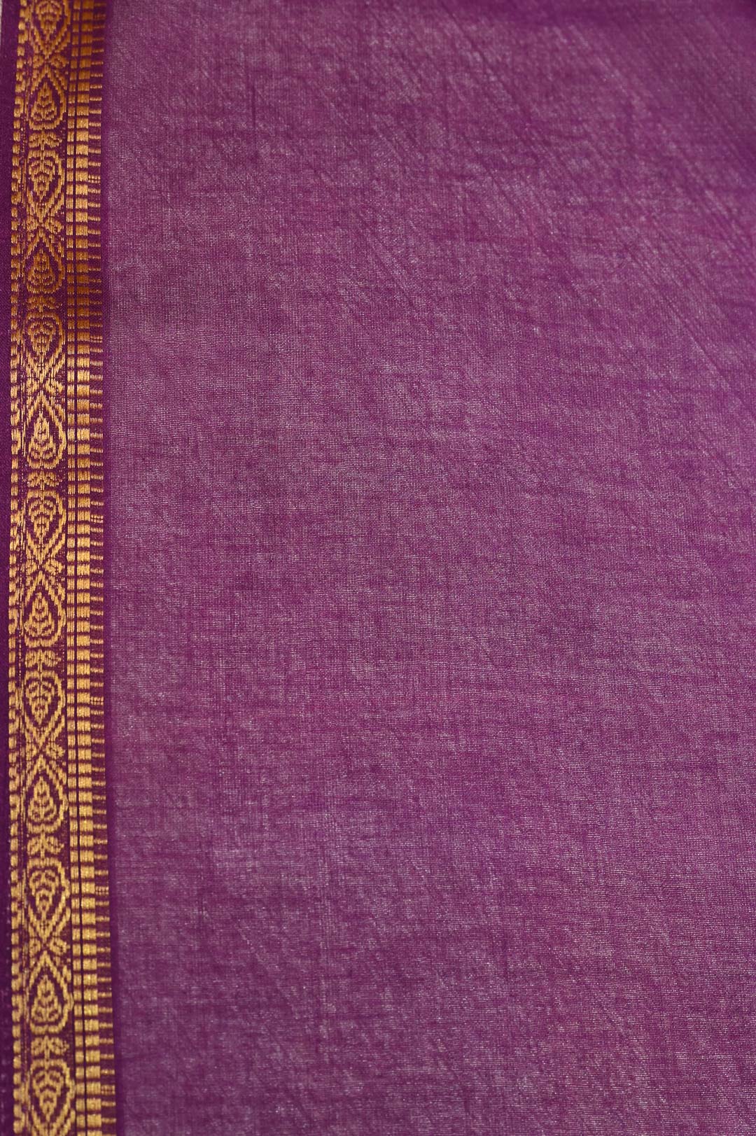Ivory Floral Pure Cotton Saree